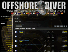 Tablet Screenshot of offshorediver.com